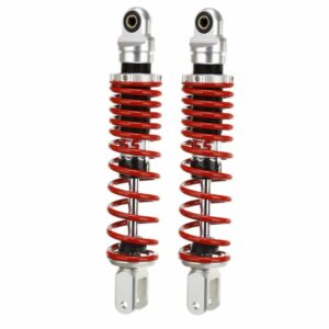 te302_red_springs.jpg YSS TE302 Rear Twin Scooter Shock (TE302-300T-02AL-A8)