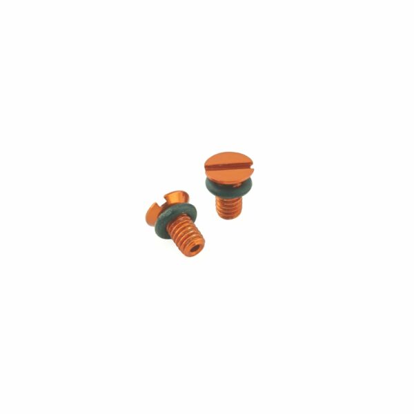 K-Tech Front Fork Air Bleed Screw (WP) Orange - Pair