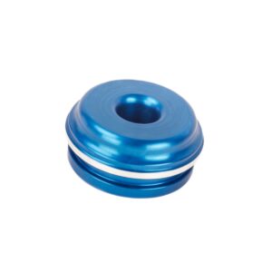K-Tech Shock Absorber Reservoir End Cap Exntended -inc Valve (KYB 54x22mm) -Blue