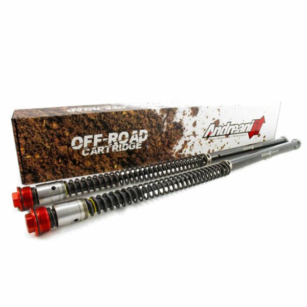 Andreani Off-Road Fork Cartridge Kit – Gas Gas MC65 / Husqvarna TC65 / KTM SX65 (2021–2026) – Red Cap – 106/KT2R